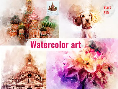 Watercolor Art action art design effect photo portrait watercolor watercolor art watercolor painting