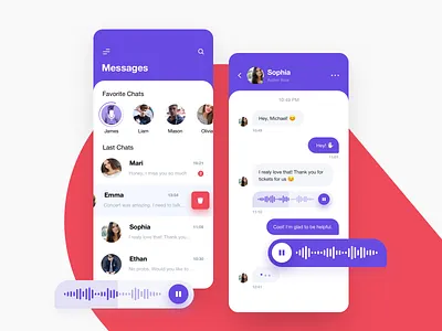 Chat account chat chat app chatbot ios messages messaging mobile mobile app onboarding profile