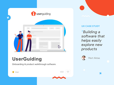 UserGuiding - UX Case Study blog case case study design flat owwly study ui userguiding ux web