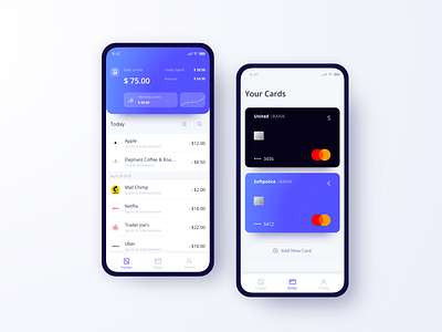 Budget Tracking App account analysis app bank banking budget card mobile tracking ugem ui ux wallet