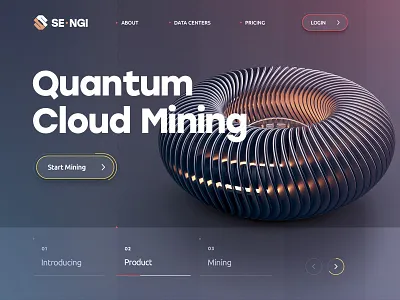 SE.NGI / Quantum Cloud Mining blockchain crypto currency design ethereum exchange homepage icon illustration landing logo navigation site typography ui ux web