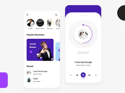 Music Application. android android app branding car dailyui design dribbble dribble illustration ios logo music music app typography ui ui ux ui deisgn ux vector web