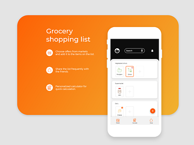 Shopping list creator 2019 behance behance project creator exploring grocery hussle list minimal simplify uidesign upload uxdesign work
