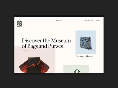 Tassenmusuem Homepage amsterdam brand identity branding clean culture design dribbble fashion homepage interface minimal preview typography ui ux web website