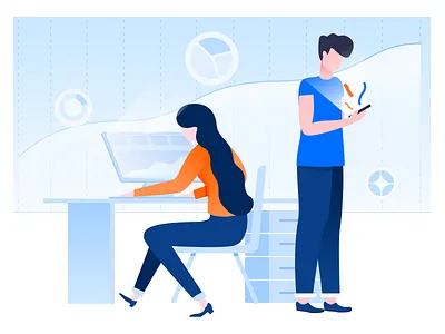 Report collaboration collaboration illustration reports