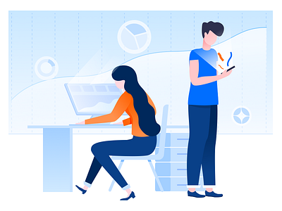 Report collaboration collaboration illustration reports