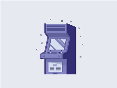 Arcade Game arcade game flat illustration