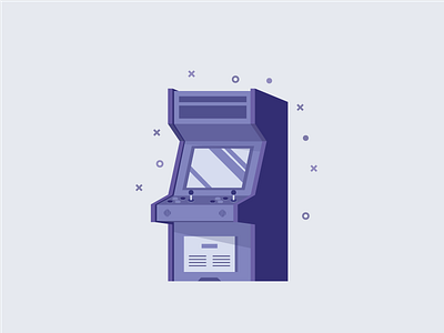 Arcade Game arcade game flat illustration