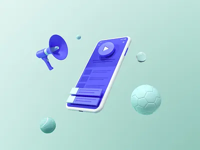 Planetary Case : Univision 3d c4d color illustration render