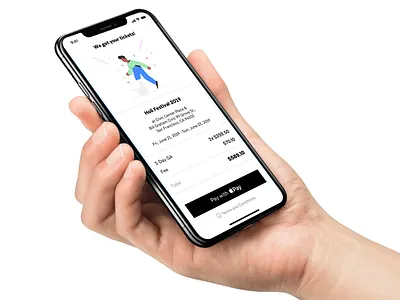 Payment, confirmation screen flat illustration payment simple ui