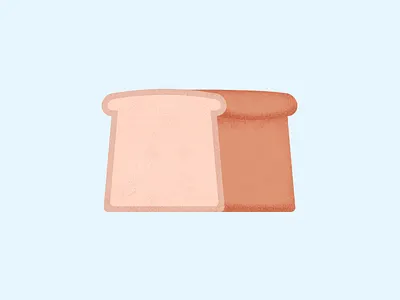 Bread baked goods bakery bread food icon illustration toast