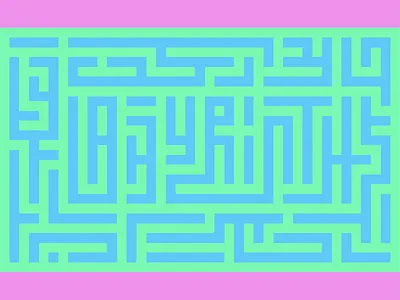 Labyrinth - Can you see it? abstract brand branding calligraphy design flat geometric graphic hidden illustration labyrinth lettering logo look and feel minimal test texture type typography vector