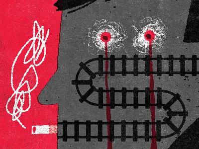 Killed crime crime fiction illustration mystery