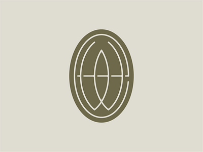 Earth Works Concept 2 badge brand branding e ew logo monogram pottery seal type w