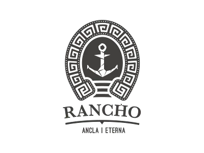 Rancho Ancla Eternal anchor anchor logo branding design horseshoe icon illustration logo ranch
