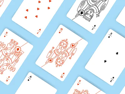 Angular Playing Cards ace angular angular illustration clubs deck of cards diamonds geometric geometric art geometric design geometric illustration graphic design hearts jack king linework playing cards poker queen spades suits