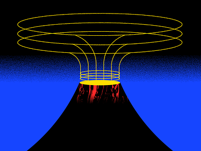 Eruption bitmap blast eruption explosion illustration minimal nature texture volcano