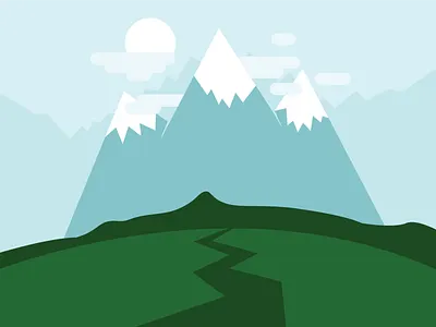 Mountains Unbound design hiking illustration mountain mountains vector