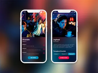 Riverdale Show app archie cole design dribbble netflix riverdale shop sprouse style tv app tv show ui ux design web