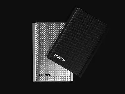 Huso Stationary Folder art branding branding design bright clean design art designs digital art graphic design identity design illustration logo marketing minimal packaging design product stationary design