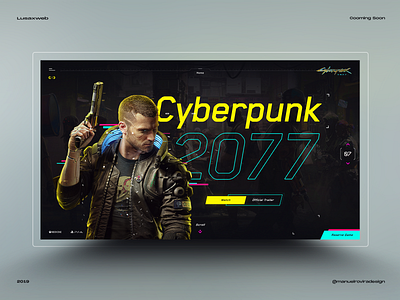 Cyberpunk 2077 Desktop colors cyberpunk 2077 dark ui design desktop games interface landing page tipography ui uiux ux web web design webdesign uiux design website