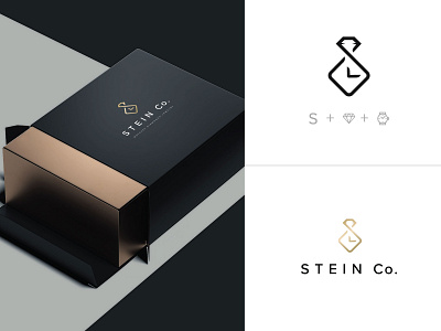 Stein Co | Logo Design abstract box branding design diamonds graphic design illustration integrated integrations logo typography vector watches