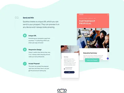 Quokka Features focus lab freelance freelance tools freelancer link sharing proposal proposal template proposals quokka quokka proposals saas
