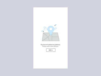 Address empty screen app figma illustration ui