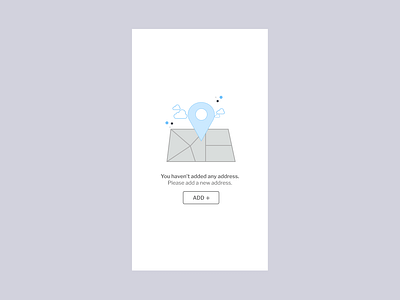 Address empty screen app figma illustration ui