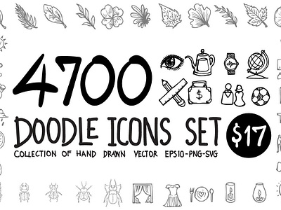 4700 Hand Drawn doodle Icons branding bundle dashboard design flat flat icons graphic design icon icons icons design logo logo branding logo design social media startup startup icon vector