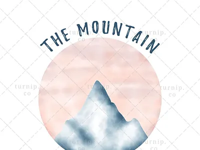 The Mountain Is Calling PNG Sublimation Graphic Clipart adventure clipart art branding clipart cute design illustration mountain clipart quote clipart turnip watercolor clipart