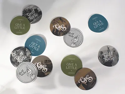 Gulf Side Restaurant Coasters beach branding coasters fish florida hospitality