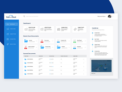 Scan to cloud_application application cloud dashboad scan uiux visual design