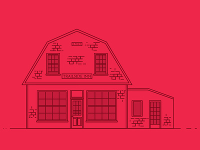 The Trailside architecture building graphic design illustration illustration art illustrator lineart vector vector illustration vectorart