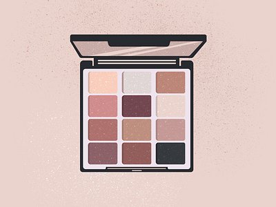 Nudes - 24/30 2d color design eye shadow fashion flat illustration makeup minimal nude pretty