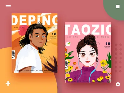 30 GIRLS & BOYS (VOL.18-19) art branding character illustration typography