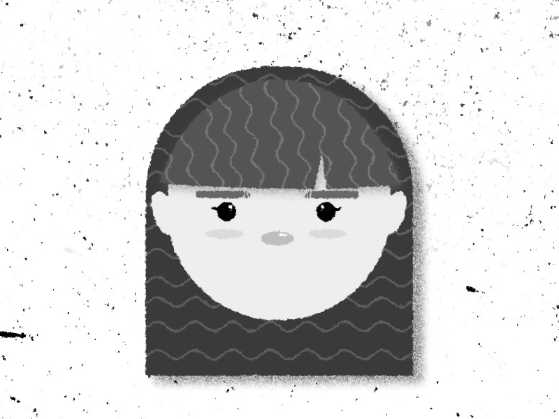 Head Rig 2d animatedtexture animation character design facerig girl headrig illustration texture