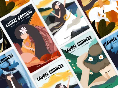 Laurel goddess<月桂女神> 女孩 插图 设计