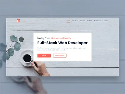 Portfolio hero section portfolio portfolio design portfolio website ui ui ux design user experience user interface ux web web design