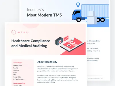 BigBInary Client Case Studies app auditing casestudy client design engagement logistics medical pdf typography ui ux vlockn web web development