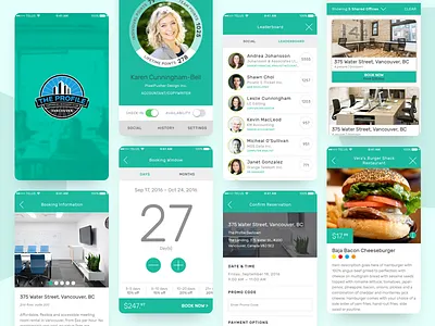 The Profile App UI app design flat minimal typography ui ux