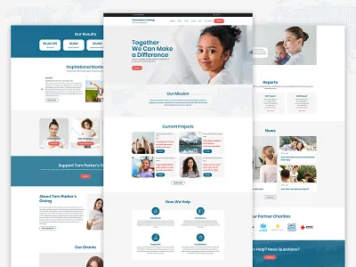 Charity Nonprofit Organization Website Template nonprofit template design templates weblium website concept website template