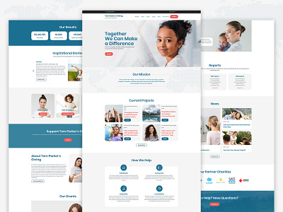 Charity Nonprofit Organization Website Template nonprofit template design templates weblium website concept website template