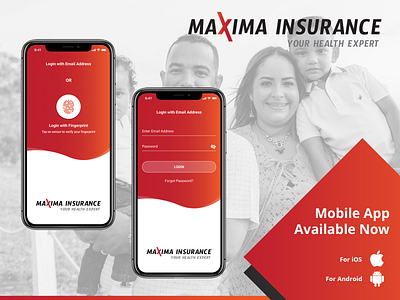 Insurance - App Design android app design branding design with figma figma illustration insurance app ios app design mobile app design