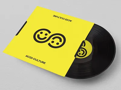 ACID Culture LP acid happy logotype monogram record smiley store symbol techno typography vinyl vinyl cover vinyl record wrap