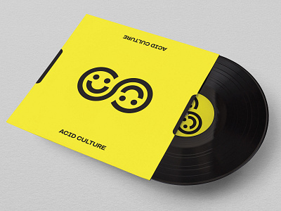 ACID Culture LP acid happy logotype monogram record smiley store symbol techno typography vinyl vinyl cover vinyl record wrap
