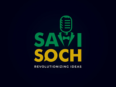 Sahi Soch - Revolutionizing Ideas branding branding and identity concept concept logo golden green green logo idea illustration josh talks logo designer motivational speaker open mic ted talks tedx