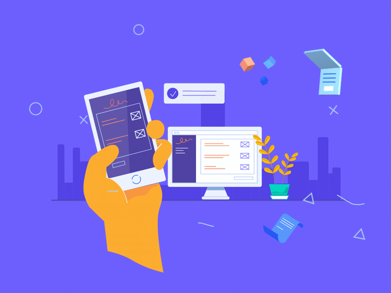 Digital life 2d animation 3d aftereffects animation app digital digital illustration illustration motion animation motion design phone app