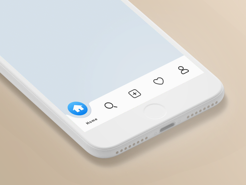 Instagram toolbar Interaction - najil app animations app icons app toolbar instagram ios app ios icons ui interaction