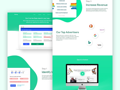 Concept Design For Loan Lending Website app branding design designer icon illustration interface landing page layout logo typography ui uidesign ux vector web webdesign website